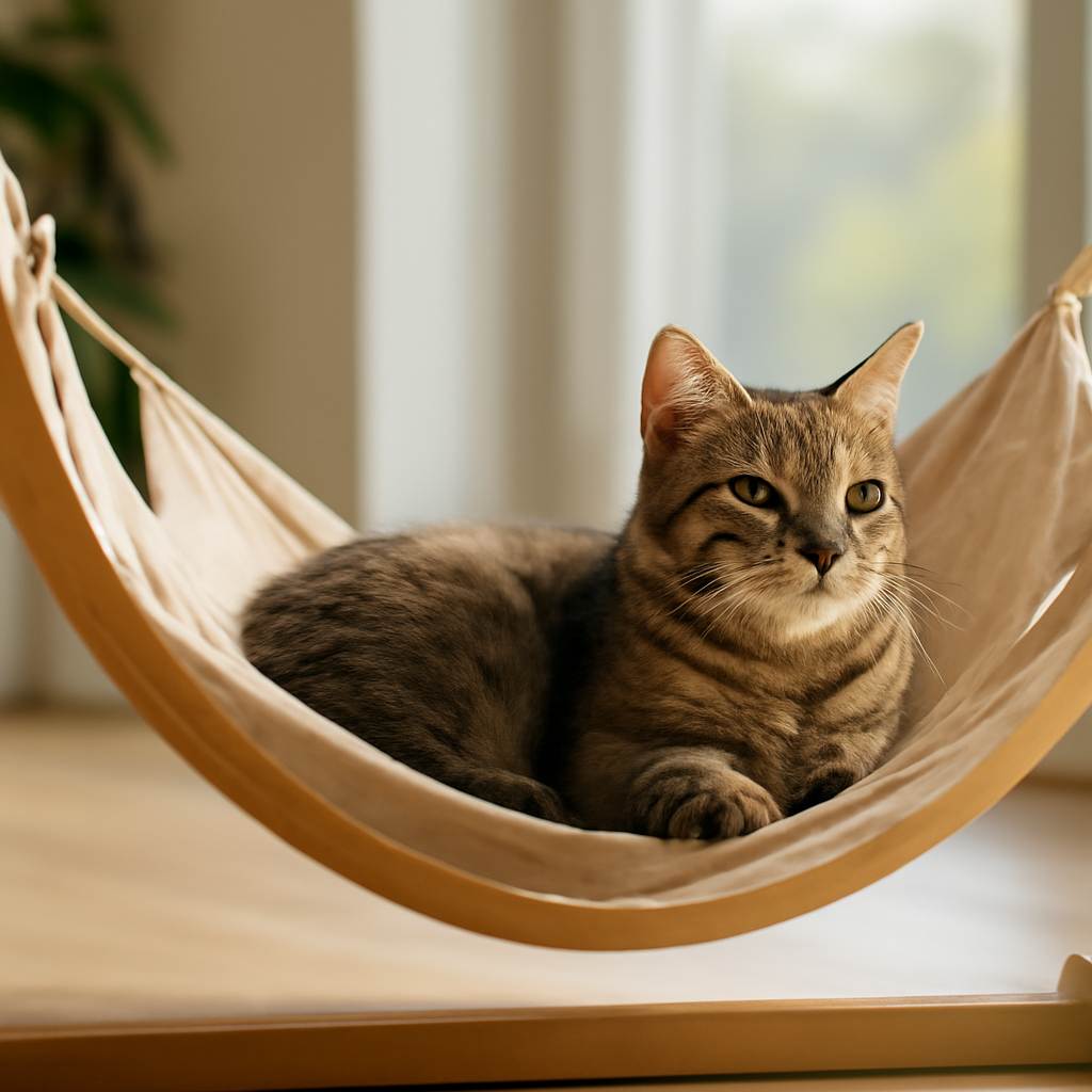 Choisir le meilleur hamac pour chat : guide d'achat – Utilisation au jardin (IA)